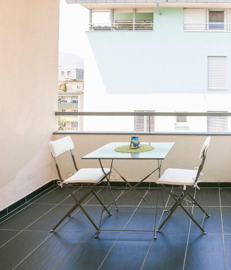 Schoene Ferienwohnung Mit Panoramablick Locarno Exterior foto